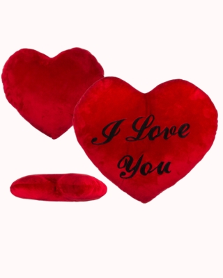 Jumbo size red  plush heart, I love you, approx. 60 cm