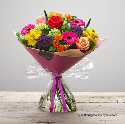 Happy Birthday Kaleidoscope Burst Hand tied