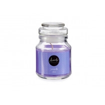 Scented candle in glass jar