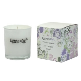 Agnes+ Cat famous romantic   Glass Jar Candles  fragrance  varies