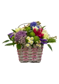 Made with the Freshest Flowers Basket aj